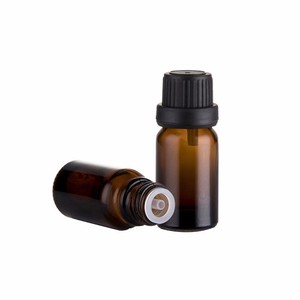 Essential Oil 10ml Amber Glass Bottle With Euro Dropper